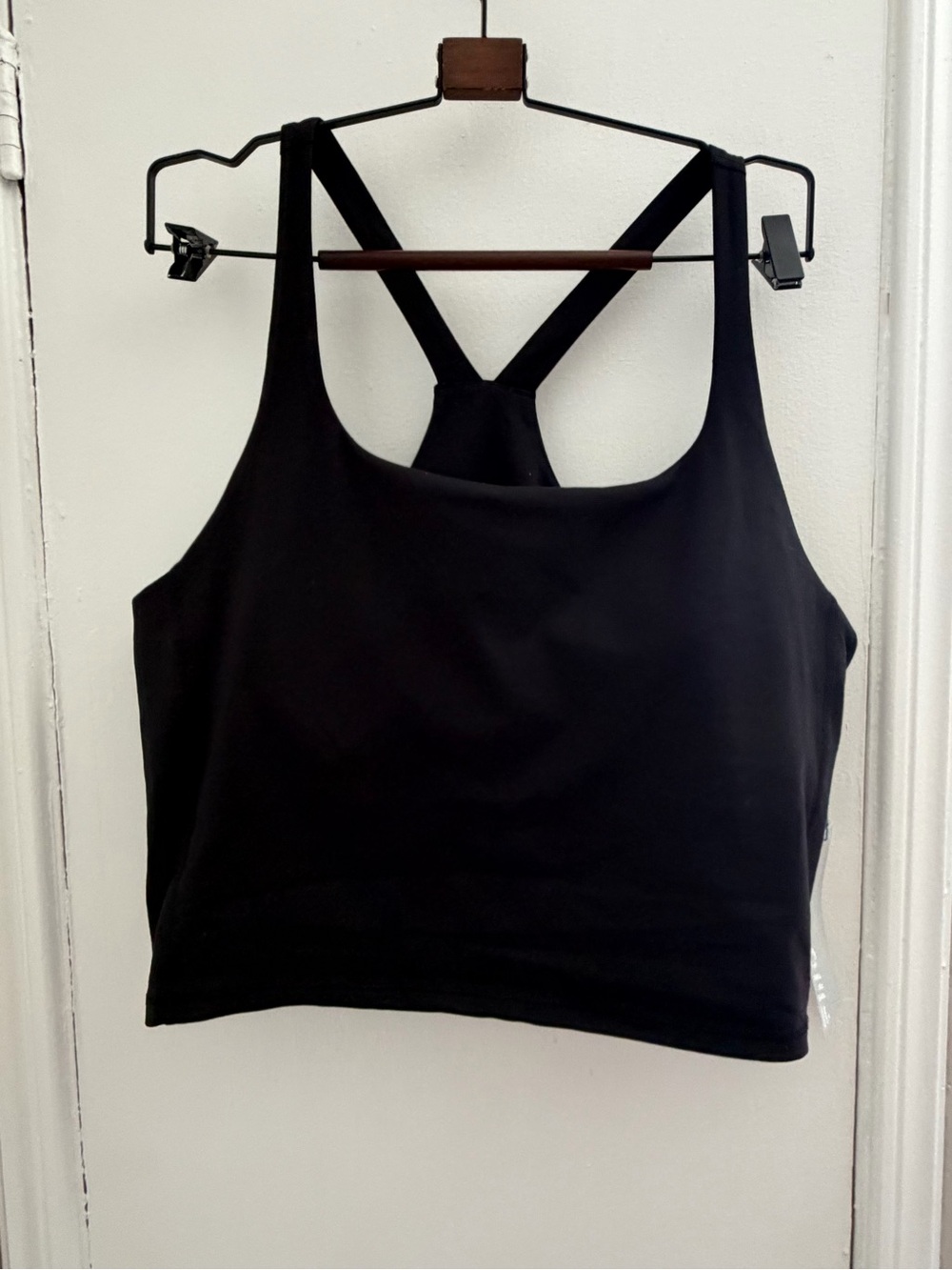 FWD • Black Women's Racerback Crop Tank
